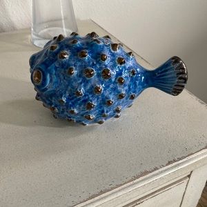 Blue sea fish decor